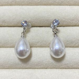  new goods pearl. Drop earrings white rhinestone wedding party te-totina- tea ..