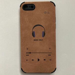  new goods iphone case 7/8/SE2.3 for ... suede manner material autumn winter .. feeling. is good Brown tea color music music player manner man 