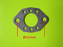  インテークガスケット 3枚　Tillotson ZAMA　C3A チェンソー　ティロットソン ジャンク　キャブレター　　(gasket tillotson)_画像2