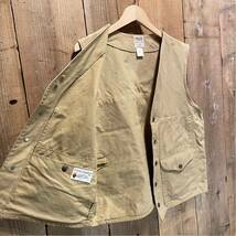 【サイズ 40】80s 90s USA製 FILSON コットン クルーザー ベスト ビンテージ フィルソン アメリカ古着 M S ハンティング ベージュ_画像3