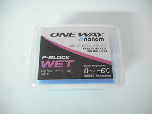 ONEWAY( One Way воск )F-BLOCK мокрый on8101(100% Fluoro Block Wax)10g твердый 