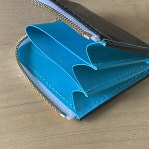 一点物【送料無料】総手縫い:L字型ファスナーウォレット:栃木・姫路レザー:短財布:エクセラ:ブログsolorileather.blog.jp