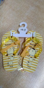 ske-ta- Kids beach sandals Pom Pom Purin Sanrio 16cm SDBE16-A new goods * unopened * prompt decision 