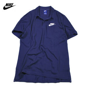 【新品】ナイキ マッチアップ 半袖 ポロシャツ【429：紺】M トレーニング ゴルフ ピケ NIKE