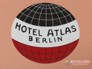 ▽▼35038-HS▼▽[VINTAGE-STICKER＊HOTEL] HOTEL ATLAS※BERLIN