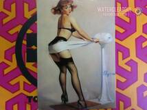 ※＊※55047-ExHS※＊※[50's & 60's ANTIQUE-STICKER] VINTAGE PIN-UP LADY_画像1