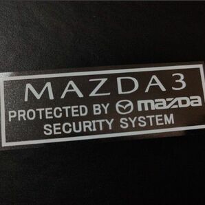 MAZDA3 セキュリティステッカー 2枚 マツダ3 USDM アクセラ