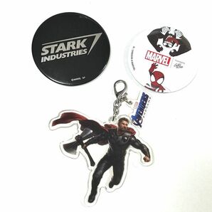 MARVEL 缶バッジ　アクリルキーホルダー 