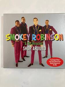 【リズム＆ブルース】スモーキー・ロビンソン ＆ ザ・ミラクルズ（SMOKEY ROBINSON)「SHOP AROUND」（レア)中古CD2枚組,UKオリジ初盤,RB-47