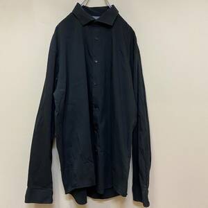 [1 jpy start ]Calvin Klein good design black long sleeve shirt old clothes Vintage abroad America import [836]