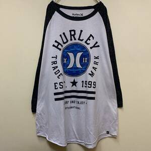 【１円スタート】Hurley H 良デザイン 長袖Tシャツ ロンT 古着 ヴィンテージ 海外 アメリカ 輸入 【1150】