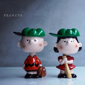 希少 PEANUTS チャーリー ブラウン ルーシー ボビング ヘッド ドール ヴィンテージ フィギュリン ボブル バブル 首振り 人形 スヌーピー