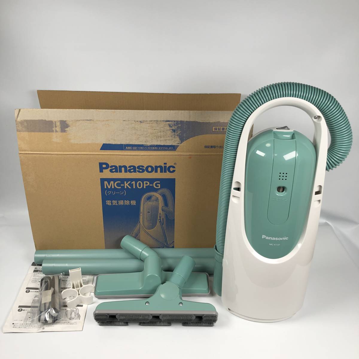 未開封品】Panasonic MC-K10P-G 紙パック式 掃除機 グリーン-