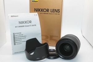 ニコン NIKON AF-S NIKKOR 35mm F1.8 G ED レンズ 単焦点 広角■元箱付き■Z1789
