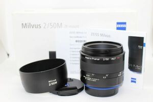  as good as new goods # Carl Zeiss Carl Zeiss Milvus ZE F2/50mm Canon Canon EF mount single burnt point #Z1872
