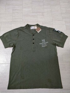 サイズ：S　タグ付き未使用品 　68&BROTHERS シックスティエイトアンドブラザーズ 　半袖Tシャツ 　ヘンリーネックTシャツ　ビンテージ加工