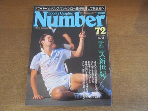 2303mn●Number ナンバー 72/1983昭和58.4.5●ジョン・マッケンロー/ビョルン・ボルグ/井上悦子/服部祐児/青木功/田尾安志/鳥越マリ