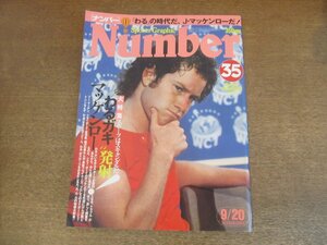 2303CS●Number ナンバー 35/1981昭和56.9.20●スポーツはスキャンダルだ! /ジョン・マッケンロー/テニス