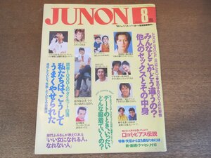 2303MK●JUNON ジュノン 1994.8●鈴木保奈美/藤井フミヤ/岸谷五朗×深津絵里/袴田吉彦/織田裕二/国分太一×小島啓/植草克秀×山本淳一