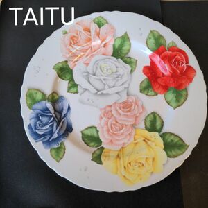 TAITU　romantica 大皿　エミリオベルガミン　薔薇　バラ　rose　ウエルカムプレート　イタリア　タイツー