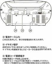 ●CCK●美品　2022年製　CDラジカセ (CD/ラジオ/カセット）Y.CD-C7.00(管理番号No-JAN1241)_画像7