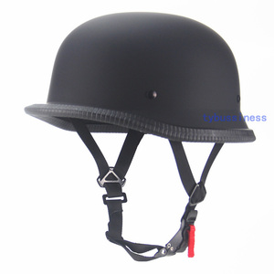  супер-легкий semi-hat шлем retro Harley semi-cap шлем мужской женский половина шлем шт .*M L XL XXL размер для мужчин и женщин матовый чёрный 