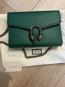 gucci レザー ミニ チェーンバッグ 美品