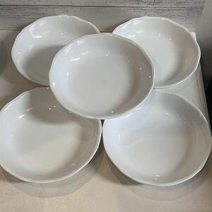 ベリー皿 縁波 フルーツ皿 5枚 小皿 白 ホワイト 白い食器