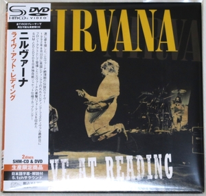 *niruva-naNIRVANA жить * at *re DIN gLIVE AT READING первый раз ограничение бумага jacket 2 листов комплект CD+DVD записано в Японии с поясом оби UICY94346 как новый 