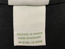 デッドストック 90s LACOSTE ラコステ MADE IN HUNGARY 鹿の子 長袖 ポロ Tシャツ サイズ7 黒 ハンガリー製 ( フレンチ フレラコ フララコ_画像5