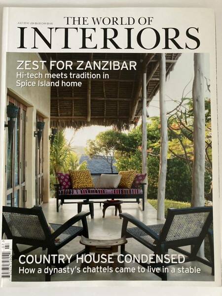 送料無料 洋書 雑誌 The World of Interiors JULY 2016 ワールドオブインテリア インテリア 参考書 資料 古書