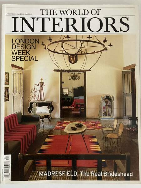 送料無料 洋書 雑誌 The World of Interiors MARCH 2009 ワールドオブインテリア インテリア 参考書 資料 古書