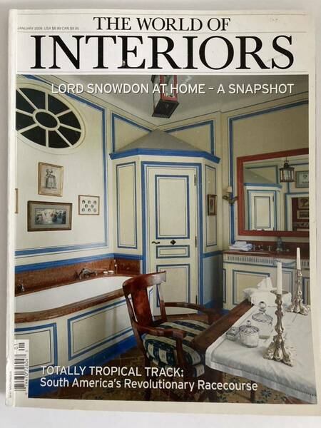 送料無料 洋書 雑誌 The World of Interiors JANUARY 2009 ワールドオブインテリア インテリア 参考書 資料 古書