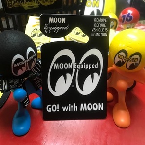 MOON Equipped Eyeshape パーキング パーミット ブラック 検索用→ムーンアイズ MOONEYES アメリカン雑貨 ユノカル７６の画像1