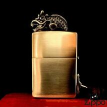 送料無料　龍魚 立体感 ライター ZIPPO 喫煙グッズ ジッポー オイルライター 重量感 真鍮製 新品_画像2