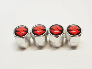 *** air valve cap 4 piece set Suzuki SUZUKI color A postage 63 jpy ***