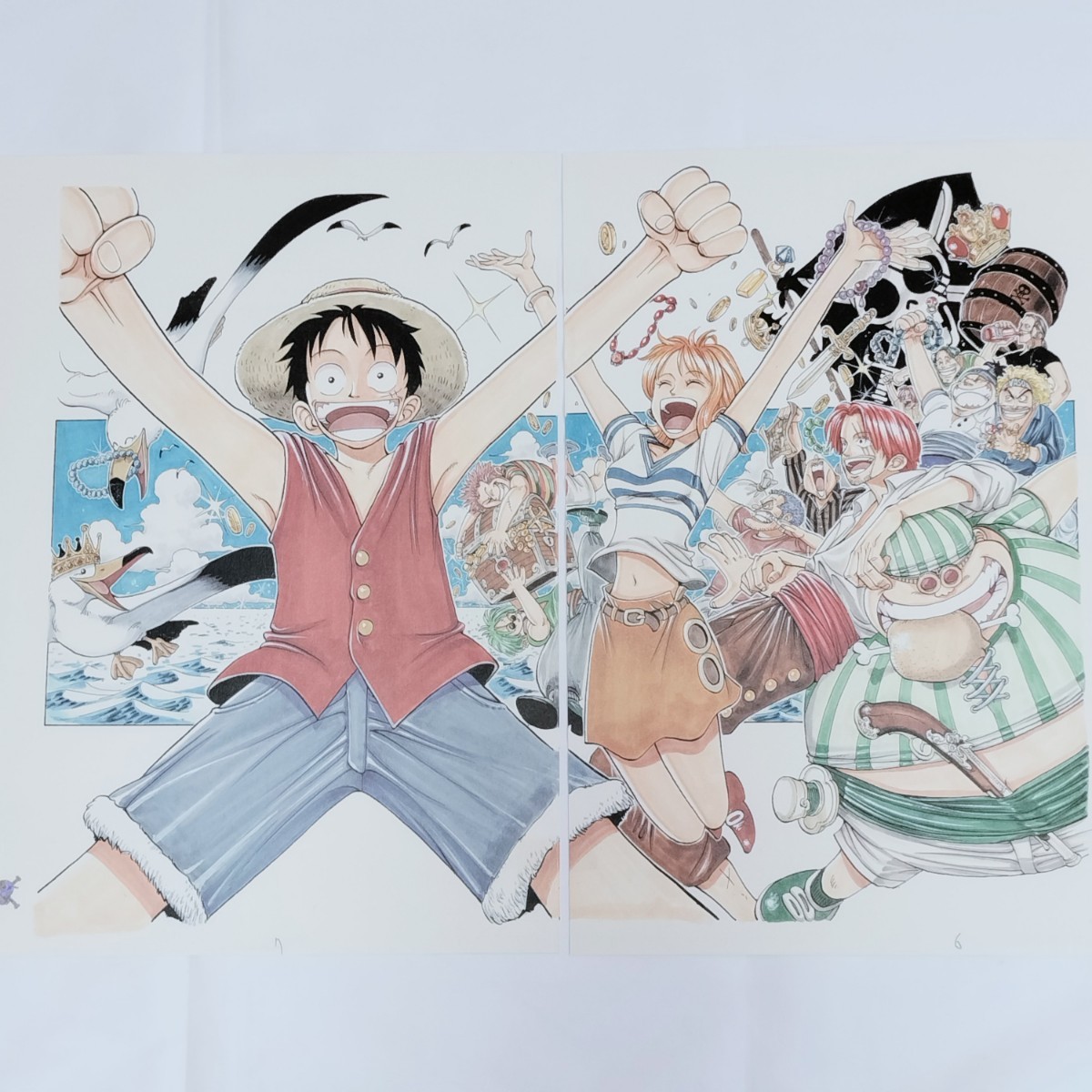 絶妙なデザイン ONE PIECE 非売品複製原稿(エニエスロビー) 少年漫画