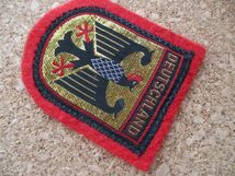 70s ドイツ DEUTSCHLAND ビンテージ中古ワッペン/イーグルVINTAGE鷹タカPATCHビンテージ紋章アップリケSAMPSON'Sパッチ旅行エンブレム D③_画像4