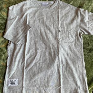 新品未使用 BUDSPOOL 刺繍ポケットTシャツ L size グレー 舐達麻