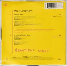 Paul McCartney　ポール・マッカートニー　Beautiful Night　UK盤 ピクチャーディスク仕様 7” シングルレコード　：　Ringo Starr _画像3