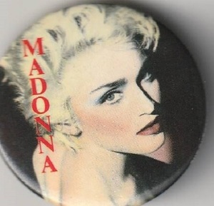 MADONNA　マドンナ　True Blue　1987年 オフィシャル BOY TOY, INC. 缶バッジ