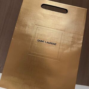 【SAINT LAURENT】 ゴールド ショップ袋 ショッパー 袋