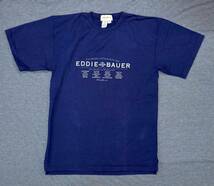 デッド カナダ製 90s エディーバウアー Eddie Bauer 紺 Tシャツ_画像1