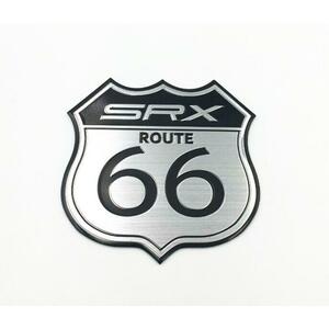 ルート66　Route 66　国道66号　エンブレム　バイク　自動車　二輪車　アメリカン　走り屋　カスタム　アルミステッカー1枚 SRX