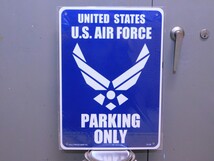 サインプレート CA-28 《アメリカ空軍専用駐車場》 U.S.AIR FORCE　ガレージ　エアフォース　看板　サインボード_画像1