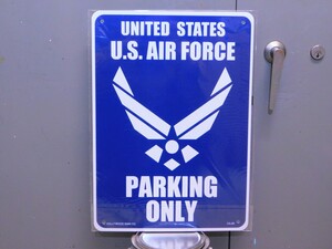 サインプレート CA-28 《アメリカ空軍専用駐車場》 U.S.AIR FORCE　ガレージ　エアフォース　看板　サインボード