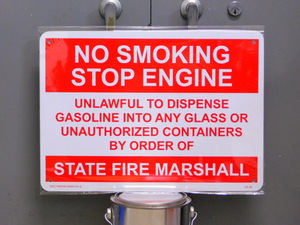 サインプレート CA-36 《NO SMOKING　禁煙！エンジンはストップ！》 ガレージ　アメリカ　看板　サインボード