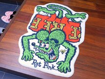 【Rat Fink・ラットフィンク】※《フロアマット・ふんわり素材》ムーンアイズ　アメリカン雑貨_画像2