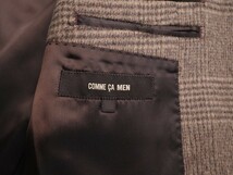 新品定価7.5万円 COMME CA MEN コムサメン 秋冬 グレンチェック アンゴラウール起毛 チェスターコートXXL茶(14) 10WR03_画像5