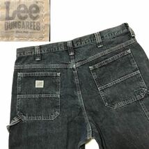 漢のペインター 海外企画 メキシコ製 ブラックインディゴ Lee リー Lee ボタン デニムペインターパンツ 288 w38 ペインターパンツ_画像1